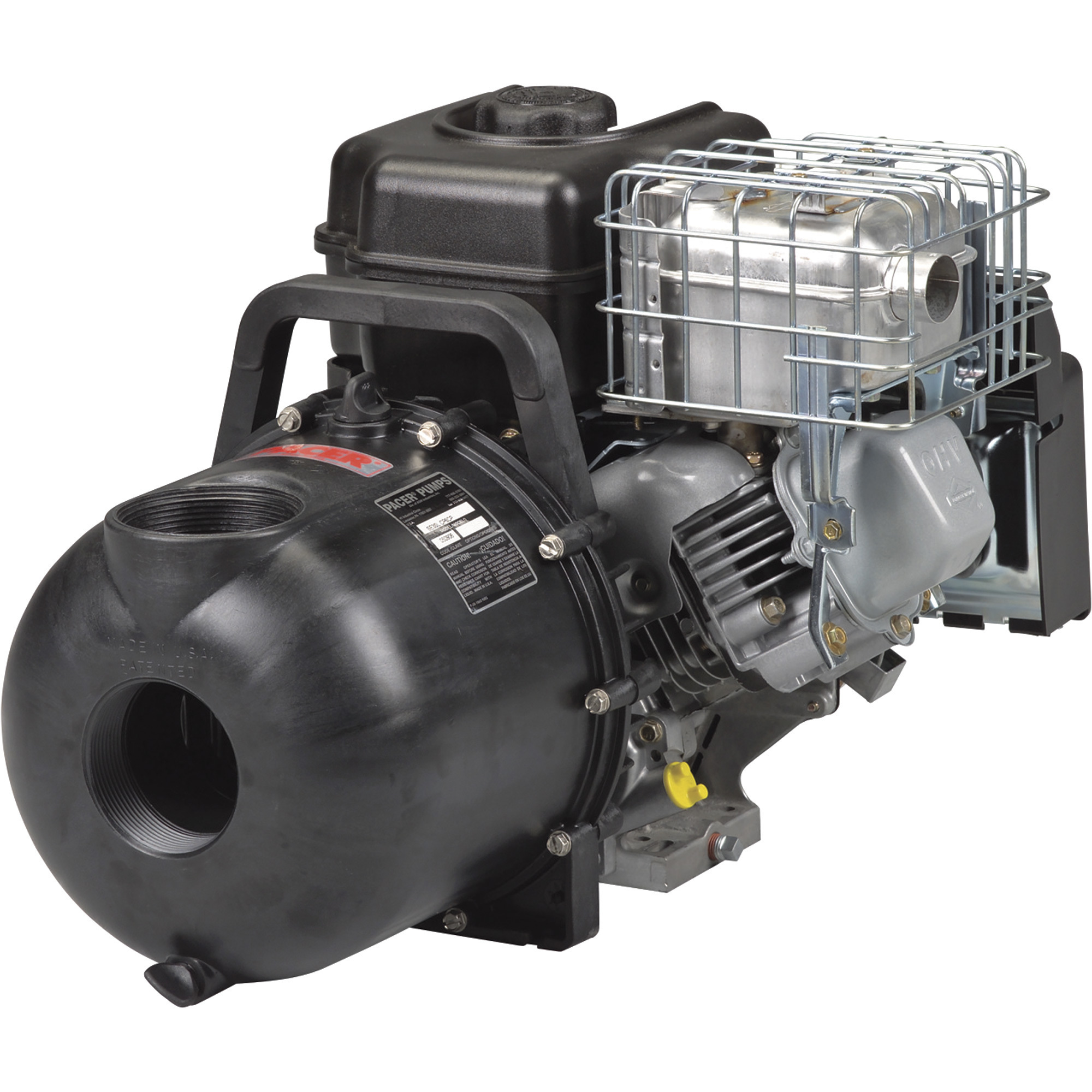 Pacer Self-Priming Chemical Water Pump, 16,500 GPH, 3in. Ports, 205cc Briggs & Stratton Engine, Model# SE3SL E6VCP